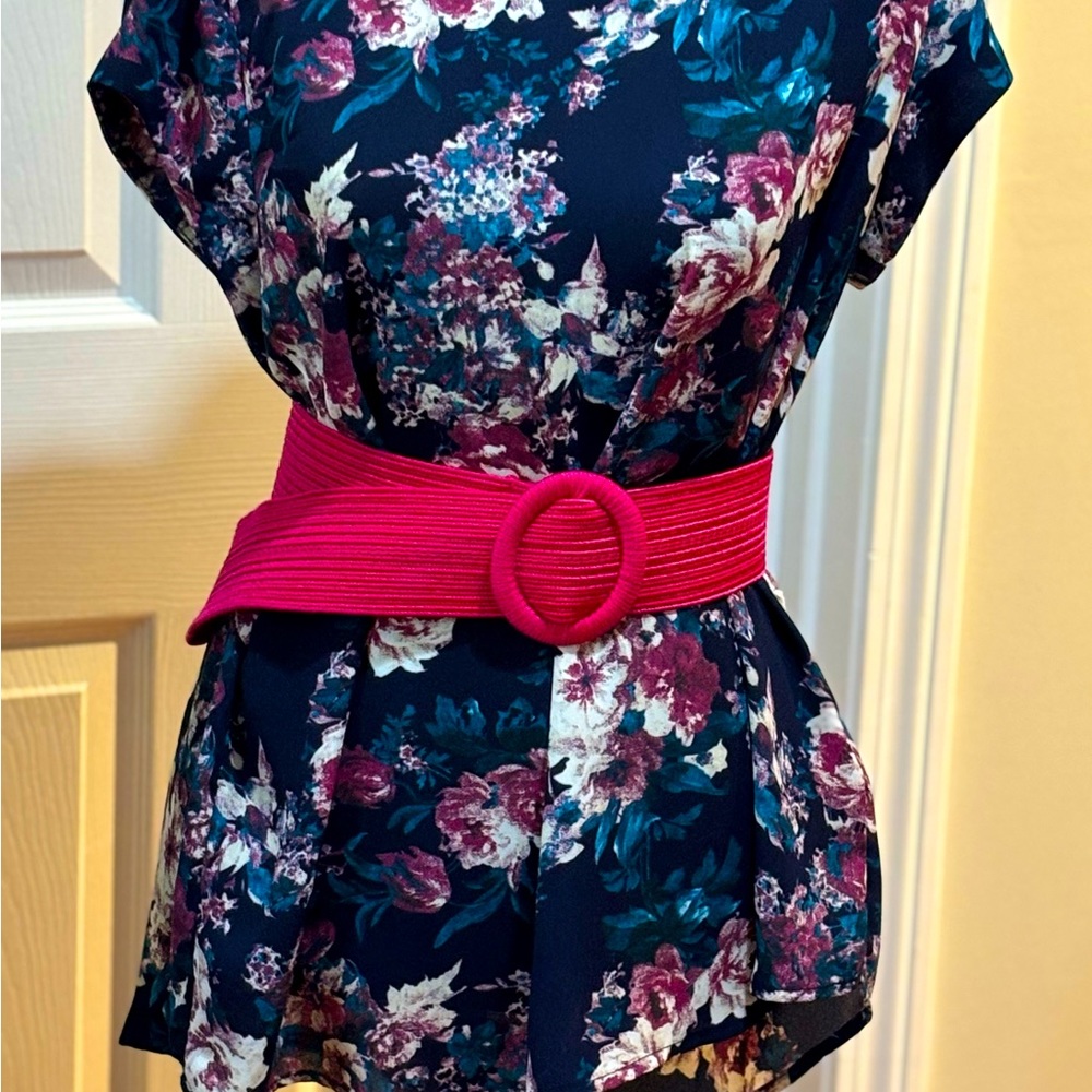 Hot Pink Woven Belt, size M/L